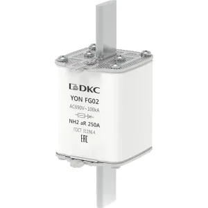 ДКС Предохранитель YON ножевого типа FG2 250А 690V характеристика aR 1FG02-0250-690V-AR DKC ДКС Предохранитель YON ножевого типа FG2 250А 690V характеристика aR 1FG02-0250-690V-AR DKC