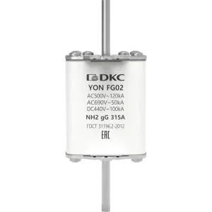 ДКС Предохранитель YON ножевого типа FG2 с одинарной индикацией 315А 1FG02-0315 DKC ДКС Предохранитель YON ножевого типа FG2 с одинарной индикацией 315А 1FG02-0315 DKC