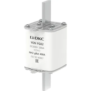 ДКС Предохранитель YON ножевого типа FG2 400А NH2 характеристика gBat 1FG02-0400-GBAT DKC ДКС Предохранитель YON ножевого типа FG2 400А NH2 характеристика gBat 1FG02-0400-GBAT DKC
