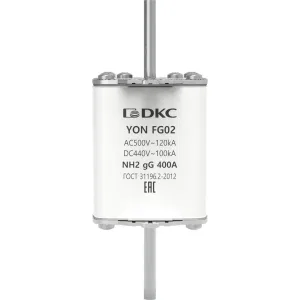 ДКС Предохранитель YON ножевого типа FG2 с одинарной индикацией 400А 1FG02-0400 DKC ДКС Предохранитель YON ножевого типа FG2 с одинарной индикацией 400А 1FG02-0400 DKC