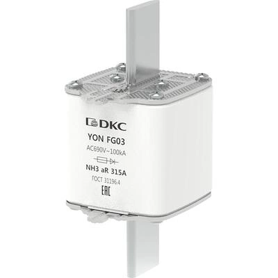 ДКС Предохранитель YON ножевого типа FG3 315А 690V характеристика aR 1FG03-0315-690V-AR DKC ДКС Предохранитель YON ножевого типа FG3 315А 690V характеристика aR 1FG03-0315-690V-AR DKC