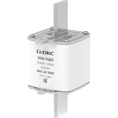 ДКС Предохранитель YON ножевого типа FG3 500А 400V характеристика aR 1FG03-0500-400V-AR DKC ДКС Предохранитель YON ножевого типа FG3 500А 400V характеристика aR 1FG03-0500-400V-AR DKC