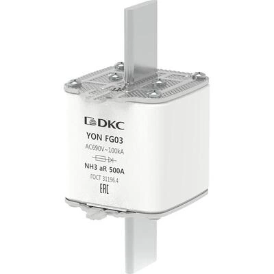 ДКС Предохранитель YON ножевого типа FG3 500А 690V характеристика aR 1FG03-0500-690V-AR DKC ДКС Предохранитель YON ножевого типа FG3 500А 690V характеристика aR 1FG03-0500-690V-AR DKC