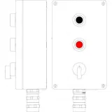 ДКС Взрывозащищенный пост управления из алюминия CPE-A-18-(1xP1B(20)-P1R (02)-1xKB61(20))-1xADSCMB(B)1Ex d e IIC Т4 Gb / Ex tb IIIC T130°C Db IP66 2201.181.20.00C DKC