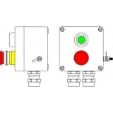 ДКС Взрывозащищенный пост управления из полиэстера CPE-Р-03-(1xP1G(11)-1xP3E(11))-2xAASBMB(C)1Ex d e IIC T6 Gb / Ex tb IIIC T80°C Db IP66/КЗ/ШЗ 2231.031.19.050 DKC