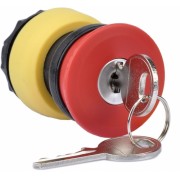 ДКС Взрывозащищенная насадка-грибовидная. аварийная кнопка с ключом. Положение фиксирующего паза 270° 2361.0901.611 DKC