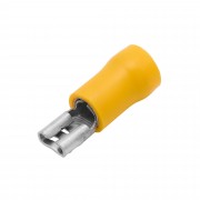 ДКС Наконечник плоский с изолир.фланцем (розетка) 2,5-6 кв.мм 4,8х0,8 мм (РПИ-М) 2C01P DKC