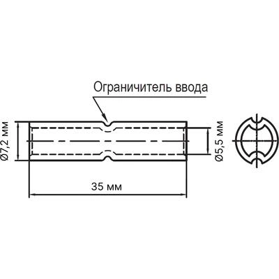 ДКС Гильза медная луженная для жилы 16кв.мм (ГМЛс) 2E720 DKC ДКС Гильза медная луженная для жилы 16кв.мм (ГМЛс) 2E720 DKC