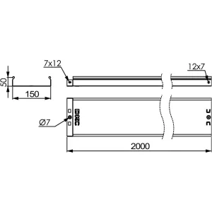 ДКС Лоток 150х50 L 2000, горячеоцинкованный 35013HDZ DKC ДКС Лоток 150х50 L 2000, горячеоцинкованный 35013HDZ DKC