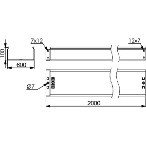 ДКС Лоток 600х100 L 2000, горячеоцинкованный 35117HDZ DKC ДКС Лоток 600х100 L 2000, горячеоцинкованный 35117HDZ DKC