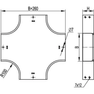 ДКС Ответвитель DPX крестообразный 400х50 в комплекте с крепежнымиэлементами и соединительными пластинами, необходимыми для монтажа, цинк-ламельный 36186KZL DKC ДКС Ответвитель DPX крестообразный 400х50 в комплекте с крепежнымиэлементами и соединительными пластинами, необходимыми для монтажа, цинк-ламельный 36186KZL DKC