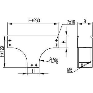 ДКС Ответвитель TD Т-образный вертикальный 200/80 в комплекте с крепежными элементами и соединительными пластинами, необходимыми для монтажа, горячеоцинкованный 37104KHDZ DKC ДКС Ответвитель TD Т-образный вертикальный 200/80 в комплекте с крепежными элементами и соединительными пластинами, необходимыми для монтажа, горячеоцинкованный 37104KHDZ DKC