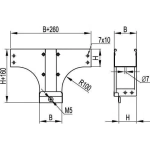 ДКС Ответвитель TDS Т-образный вертикальный ун. осн.100 в комплекте с крепежными элементами и соединительными пластинами, необходимыми для монтажа, горячеоцинкованный 37162KHDZ DKC ДКС Ответвитель TDS Т-образный вертикальный ун. осн.100 в комплекте с крепежными элементами и соединительными пластинами, необходимыми для монтажа, горячеоцинкованный 37162KHDZ DKC