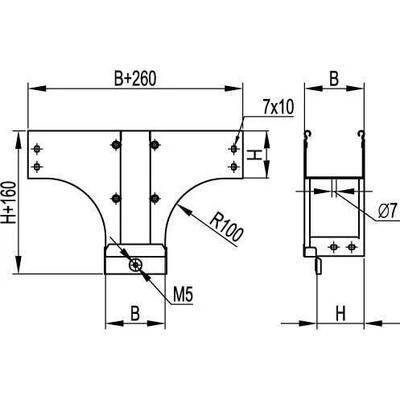 ДКС Ответвитель TDS T-образный вертикальный ун. осн.500 H100 в комплекте с крепежными элементами и соединительными пластинами, необходимыми для монтажа, горячеоцинкованный 37177KHDZ DKC ДКС Ответвитель TDS T-образный вертикальный ун. осн.500 H100 в комплекте с крепежными элементами и соединительными пластинами, необходимыми для монтажа, горячеоцинкованный 37177KHDZ DKC