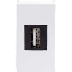 ДКС USB 2.0 розетка, Viva, белая, 1 мод. 42018 DKC ДКС USB 2.0 розетка, Viva, белая, 1 мод. 42018 DKC