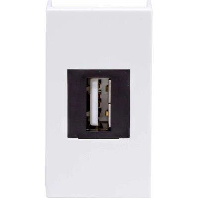 ДКС USB 2.0 розетка, Viva, белая, 1 мод. 42018 DKC ДКС USB 2.0 розетка, Viva, белая, 1 мод. 42018 DKC