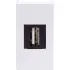ДКС USB 2.0 розетка, Viva, белая, 1 мод. 42018 DKC ДКС USB 2.0 розетка, Viva, белая, 1 мод. 42018 DKC