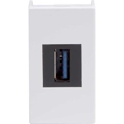 ДКС USB 3.0 розетка, Viva, белая, 1 мод. 43018 DKC ДКС USB 3.0 розетка, Viva, белая, 1 мод. 43018 DKC