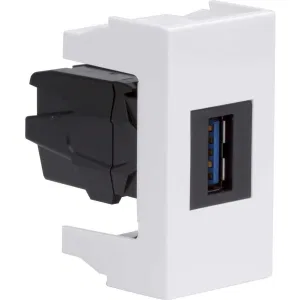 ДКС USB 3.0 розетка, Viva, белая, 1 мод. 43018 DKC ДКС USB 3.0 розетка, Viva, белая, 1 мод. 43018 DKC