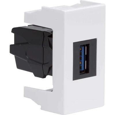 ДКС USB 3.0 розетка, Viva, белая, 1 мод. 43018 DKC ДКС USB 3.0 розетка, Viva, белая, 1 мод. 43018 DKC