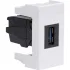 ДКС USB 3.0 розетка, Viva, белая, 1 мод. 43018 DKC ДКС USB 3.0 розетка, Viva, белая, 1 мод. 43018 DKC