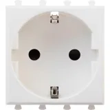 ДКС Розетка модульная, 2P+E, с з/ш, Avanti, белое облако, 2 модуля 4400002 DKC