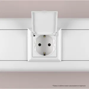 ДКС Розетка с крышкой модульная, 2P+E, с з/ш, Avanti, белое облако, 2 модуля 4400012 DKC ДКС Розетка с крышкой модульная, 2P+E, с з/ш, Avanti, белое облако, 2 модуля 4400012 DKC