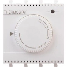 ДКС Термостат модульный для теплых полов, Avanti, белое облако, 2 модуля 4400162 DKC