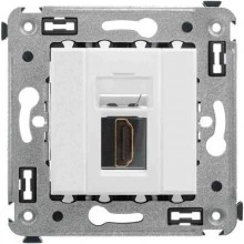 ДКС HDMI розетка одинарная в стену, тип А-А, Avanti, белое облако 4400253 DKC