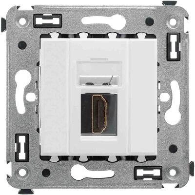 ДКС HDMI розетка одинарная в стену, тип А-А, Avanti, белое облако 4400253 DKC ДКС HDMI розетка одинарная в стену, тип А-А, Avanti, белое облако 4400253 DKC