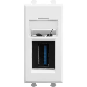 ДКС USB 3.0 розетка модульная, тип А-А, Avanti, белое облако, 1 модуль 4400301 DKC ДКС USB 3.0 розетка модульная, тип А-А, Avanti, белое облако, 1 модуль 4400301 DKC