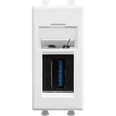 ДКС USB 3.0 розетка модульная, тип А-А, Avanti, белое облако, 1 модуль 4400301 DKC ДКС USB 3.0 розетка модульная, тип А-А, Avanti, белое облако, 1 модуль 4400301 DKC