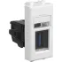 ДКС USB 3.0 розетка модульная, тип А-А, Avanti, белое облако, 1 модуль 4400301 DKC ДКС USB 3.0 розетка модульная, тип А-А, Avanti, белое облако, 1 модуль 4400301 DKC