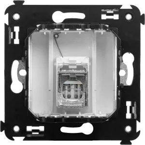 ДКС Компьютерная розетка RJ-45 в стену, кат.5e одинарная экранированная, Avanti, белое облако 4400363 DKC ДКС Компьютерная розетка RJ-45 в стену, кат.5e одинарная экранированная, Avanti, белое облако 4400363 DKC