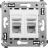 ДКС Компьютерная розетка RJ-45 в стену, кат.5e двойная экранированная, ДКС Компьютерная розетка RJ-45 в стену, кат.5e двойная экранированная,