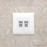 ДКС Компьютерная розетка RJ-45 в стену, кат.5e двойная экранированная, ДКС Компьютерная розетка RJ-45 в стену, кат.5e двойная экранированная,