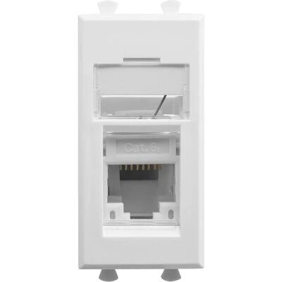 ДКС Компьютерная розетка RJ-45 модульная, кат.6А, "Avanti", "Белое облако", 1 модуль 4400371 DKC ДКС Компьютерная розетка RJ-45 модульная, кат.6А, "Avanti", "Белое облако", 1 модуль 4400371 DKC
