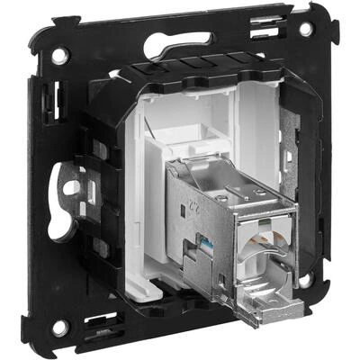 ДКС Компьютерная розетка RJ-45 в стену, кат.6 одинарная экранированная, Avanti, белое облако 4400393 DKC ДКС Компьютерная розетка RJ-45 в стену, кат.6 одинарная экранированная, Avanti, белое облако 4400393 DKC
