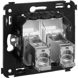 ДКС Компьютерная розетка RJ-45 в стену, кат.6 двойная экранированная, Avanti, белое облако 4400394 DKC ДКС Компьютерная розетка RJ-45 в стену, кат.6 двойная экранированная, Avanti, белое облако 4400394 DKC