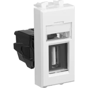ДКС USB 2.0 розетка модульная, тип А-А, Avanti, белое облако, 1 модуль 4400401 DKC ДКС USB 2.0 розетка модульная, тип А-А, Avanti, белое облако, 1 модуль 4400401 DKC