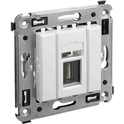 ДКС USB 2.0 розетка одинарная в стену, тип А-А, Avanti, белое облако 4400403 DKC ДКС USB 2.0 розетка одинарная в стену, тип А-А, Avanti, белое облако 4400403 DKC