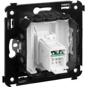 ДКС Компьютерная розетка RJ-45 в стену, кат.5e одинарная, Avanti, белоеоблако 4400463 DKC ДКС Компьютерная розетка RJ-45 в стену, кат.5e одинарная, Avanti, белоеоблако 4400463 DKC