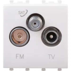 ДКС Розетка TV-FM-SAT модульная, Avanti, белое облако, 2 модуля 4400532 DKC ДКС Розетка TV-FM-SAT модульная, Avanti, белое облако, 2 модуля 4400532 DKC