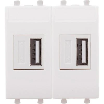 ДКС USB зарядное устройство модульное, Avanti, белое облако, 2 модуля, 2.1 А 4400542 DKC ДКС USB зарядное устройство модульное, Avanti, белое облако, 2 модуля, 2.1 А 4400542 DKC