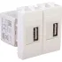 ДКС USB зарядное устройство модульное, Avanti, белое облако, 2 модуля, 2.1 А 4400542 DKC ДКС USB зарядное устройство модульное, Avanti, белое облако, 2 модуля, 2.1 А 4400542 DKC