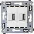 ДКС USB зарядное устройство в стену, Avanti, белое облако, 2.1А 4400543 DKC ДКС USB зарядное устройство в стену, Avanti, белое облако, 2.1А 4400543 DKC