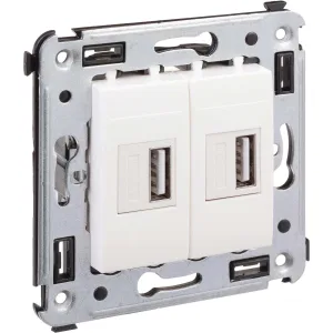 ДКС USB зарядное устройство в стену, Avanti, белое облако, 2.1А 4400543 DKC ДКС USB зарядное устройство в стену, Avanti, белое облако, 2.1А 4400543 DKC