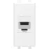 ДКС Компьютерная розетка RJ-45 без шторки модульная, кат.5е, Avanti, белое облако, 1 модуль 4400661 DKC ДКС Компьютерная розетка RJ-45 без шторки модульная, кат.5е, Avanti, белое облако, 1 модуль 4400661 DKC
