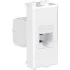 ДКС Компьютерная розетка RJ-45 без шторки модульная, кат.5е, Avanti, белое облако, 1 модуль 4400661 DKC ДКС Компьютерная розетка RJ-45 без шторки модульная, кат.5е, Avanti, белое облако, 1 модуль 4400661 DKC