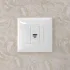 ДКС Компьютерная розетка RJ-45 без шторки в стену, кат.5е одинарная, Avanti, белое облако 4400663 DKC ДКС Компьютерная розетка RJ-45 без шторки в стену, кат.5е одинарная, Avanti, белое облако 4400663 DKC